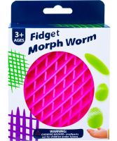 Растягивающаяся детская игрушка антистресс Червяк непоседа Fidget Morph Worm для рук, Телескопическая сетка трансформер червь для детей и взрослых