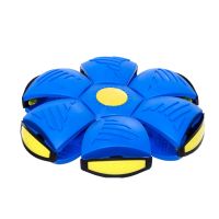 Flying Frisbee Flat ball disk with LED light Luminous folding game disk Transformer flat for active games outdoors and at home