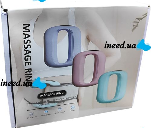 Вибрационное массажное кольцо с поясом Massage Ring J15A беспроводной аккумуляторный вибромассажер для мышц всего тела, ручной массажер 5 режимов