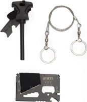 Туристический набор для выживания Survival Kit 60 в 1 универсальный комплект инструментов подсумок, мультитул, аптечка для туристов и военных