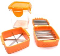   Овощерезка с контейнером 5 в 1 Nicer Dicer Quick ручной измельчитель слайсер для овощей и фруктов, кухонный набор с насадками для нарезки продуктов