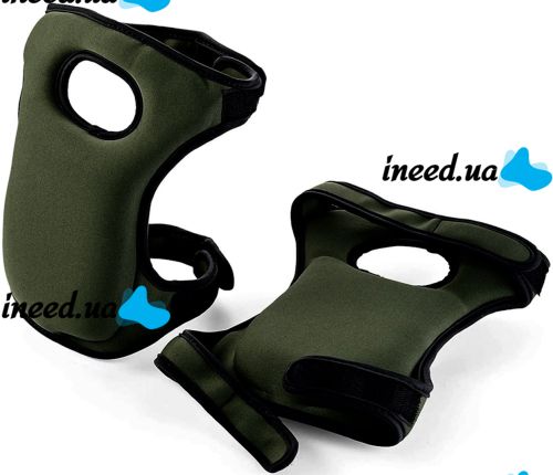 Садовые наколенники Knee Pads универсальная защитная пара наколенников из пены для строительства, огорода, ремонтных и садовых работ 23х46 см Хаки