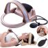 Cervical vertebra traction G70, Inflatable cervical trainer, Massager for neck relaxation and posture correction Beige