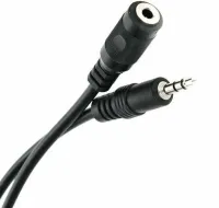 Универсальный аудио кабель-удлинитель Pro Legend PL1055 AUX 3.5мм 150 см папа-мама для наушников, стерео кабель mini Jack 1.5м для телефона Черный