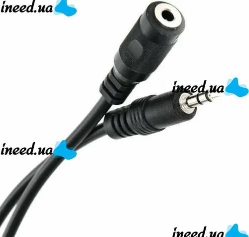 Универсальный аудио кабель-удлинитель Pro Legend PL1055 AUX 3.5мм 150 см папа-мама для наушников, стерео кабель mini Jack 1.5м для телефона Черный