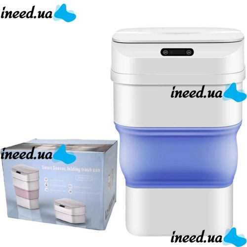 Trash Can with Sensor Lid ZSW-L11 8L Automatic Smart Trash Can, Folding Trash Can with Smart Sensor for Kitchen White