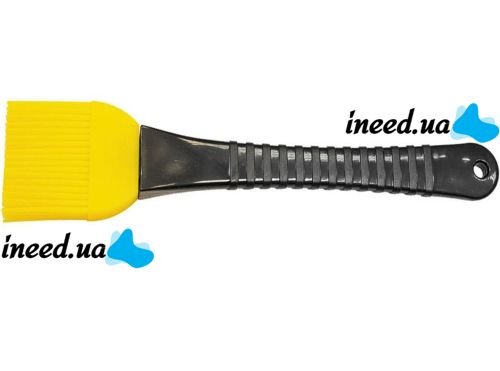 Набор кондитерских силиконовых кистей Better Brush из 3 штук с пластиковой ручкой для смазывания еды, выпечки, кулинарные кисточки для кухни Желтые