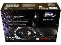 Автомобильные колонки акустика Boschmann BM Audio WJ1-S99V4 500W в авто 2 шт, Овальные 4-х полосные динамики Бошман в машину, Автоакустика Черные
