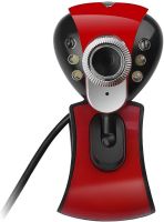 Веб камера с микрофоном Digital HD Camera DG-899 1280х720 универсальная внешняя USB веб-камера на прищепке для ПК компьютера и ноутбука Красная