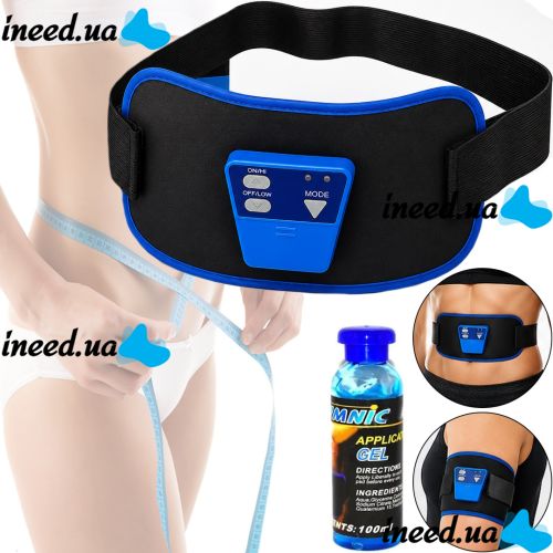 AbGymnic Muscle Stimulator Belt for Weight Loss, Abs, and Muscle Toning—a Battery-Powered Massager and Exercise Machine with a 6-Mode Muscle Stimulator for Fat Burning