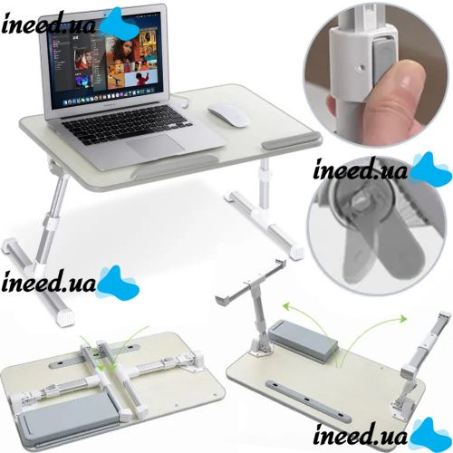 Складной стол трансформер для ноутбука NoteBook Cooling Table A9 с функцией охлаждения, портативная охлаждающая подставка с USB-вентилятором А9,  A-9 