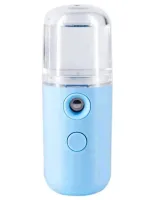 Ultrasonic Rechargeable Humidifier for Facial Skin Nano Mist Soraver with Backlight, Nano Sprayer with 30 ml Water Tank