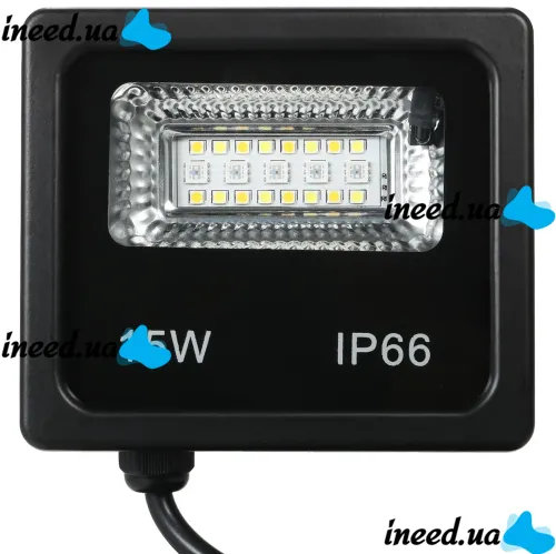Уличный светодиодный прожектор RGB Flood LB-7980 Light с Bluetooth управлением от телефона, LED Фонарь 15W с монтажным креплением для освещения IP66 от сети