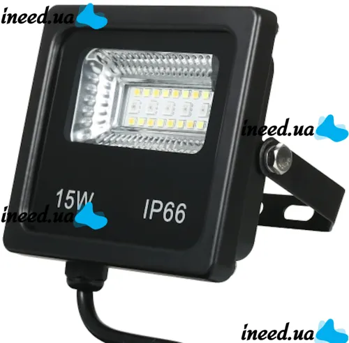 Уличный светодиодный прожектор RGB Flood LB-7980 Light с Bluetooth управлением от телефона, LED Фонарь 15W с монтажным креплением для освещения IP66 от сети