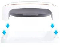 Беспроводная лампа сушилка Power Bank SUN Y31 UV/LED 248W 14000 mAh для маникюра и педикюра с экраном, Аккумуляторная УФ сушка ногтей гель лака Белая