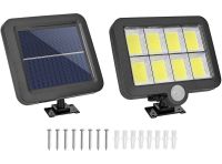Подвесной уличный фонарь Solar light BK-128-6 COB на солнечной батарее с датчиком движения и пультом ДУ, водонепроницаемый настенный светильник