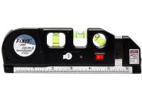 Лазерный жидкостный уровень Fixit Laser Levelpro 3 строительная лазерная линейка 2,5 метра прибор нивелир со встроенной рулеткой на батарейках