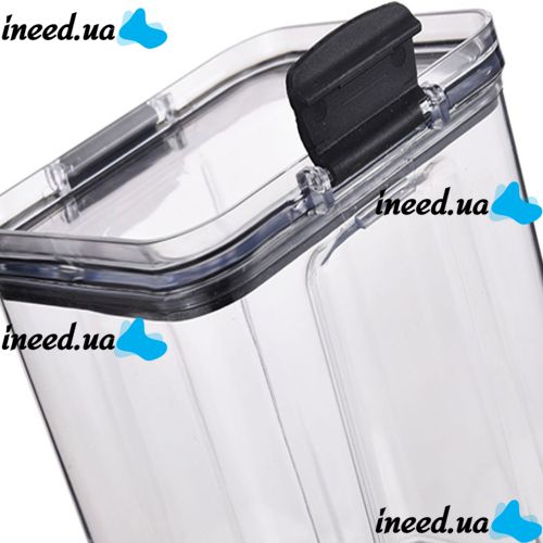 Набор контейнеров для сыпучих продуктов Food Storage Container Set 6 емкостей, прозрачные контейнеры с крышками для хранения пищевых продуктов, круп