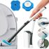 Універсальна щітка для прибирання туалету MTS clip type removable Toilet brush йоржик для унітазу, набір щіток зі змінними насадками і миючим засобом
