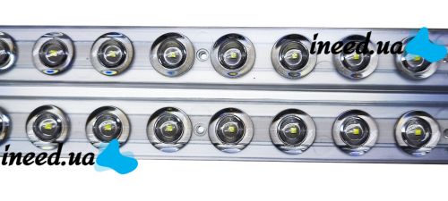 Светодиодная потолочная лампа с линзами Tube Light T10 120 см 6500K Электрический модульный светильник фонарь на стену SMD 36W от сети 220V Белая