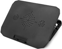 Складная подставка для ноутбука с охлаждением Shaoyundian Notebook Cooler раскладной регулируемый столик охладитель с вентилятором USB Черный