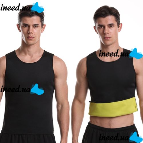 Корректирующая майка сауна Hot Shapers для похудения унисекс высокий вырез неопреновая утягивающая майка-сауна Хот Шейперс, жиросжигатель для живота