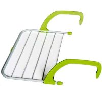 Hanging Clothes Dryer Fold Clothes Shelf Green, removable portable dryer for clothes and shoes, hanging on a battery, bathtub, doors, window sill