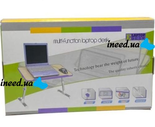 Складной стол трансформер для ноутбука NoteBook Cooling Table A9 с функцией охлаждения, портативная охлаждающая подставка с USB-вентилятором А9,  A-9 