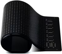 Гибкий экран Matrix Panel JTPD-03-011 7х17.3 см 16х32 LED светодиодная рекламная RGB лента в авто, бегущая строка с пультом и Bluetooth WiFi