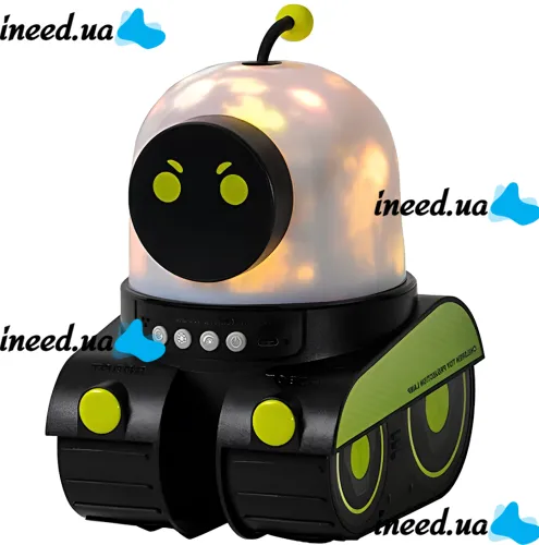 Аккумуляторный проектор звездного неба Droid WH-E03 светодиодный RGB LED ночник, робот дроид со сменными слайдами и Bluetooth колонкой 1200mAh