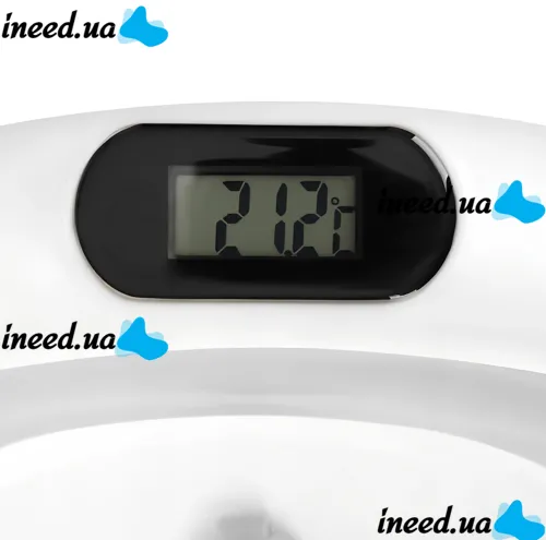 Складная детская ванна для купания Smart Babyhood BH-334G раскладная ванночка для младенцев с LED термометром, подушкой и ручкой для душа Серая