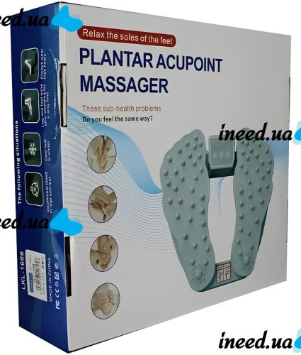 Вибрационный массажер для ног Plantar Acupoint Foot Massager LKL-1666 электрический акупунктурный вибромассажер для стоп с функцией подогрева от сети