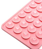 Держатель липпер для телефона на присосках Sticker Side Silicone 8х5.5 см двусторонний силиконовый чехол, 24 присоски для смартфона Octobuddy