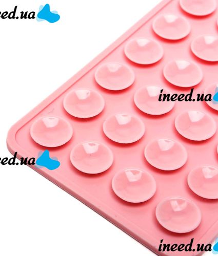 Держатель липпер для телефона на присосках Sticker Side Silicone 8х5.5 см двусторонний силиконовый чехол, 24 присоски для смартфона Octobuddy