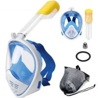 Полнолицевая маска L/XL для подводного плавания Free EasyBreath с креплением для камеры GoPro, панорамная маска для снорклинга, ныряния Easy Breath