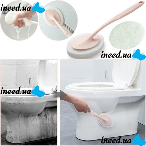 Универсальная щетка Sponge Brush для уборки унитаза, ванной, чистящая губка из микрофибры для чистки и мытья кухни с длинной ручкой
