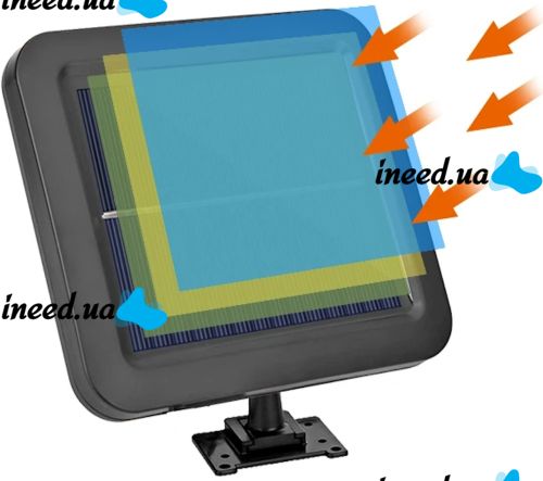 Подвесной уличный фонарь Solar light BK-128-6 COB на солнечной батарее с датчиком движения и пультом ДУ, водонепроницаемый настенный светильник