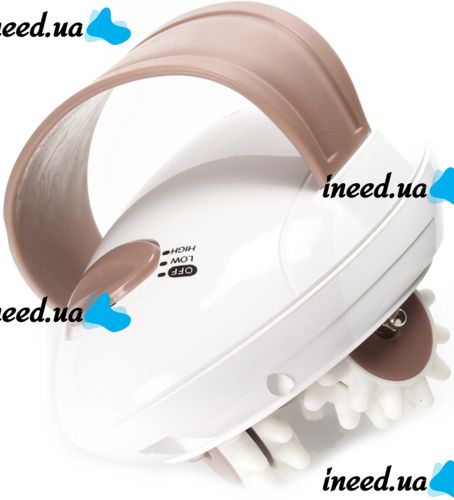 Антицелюлітний масажер для тіла Shuqin Body Slimmer sq-100 Білий, лімфодренажний ручний роликовий вібромасажер проти целюліту для сідниць ніг рук