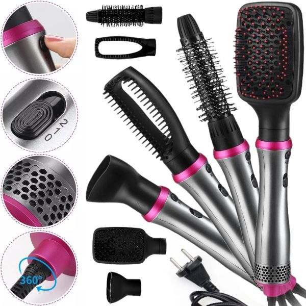 VGR V-408 4 in 1 multi-functional hair dryer styler with attachments, brushing brush hair straightening comb V408