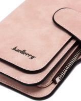 Женский замшевый кошелек Baellerry Forever N2345 Pink женское мини портмоне на 10 отделений для купюр и мелочи 19х10.5 см Розовое