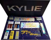 Large Gift set of cosmetics Kylie Weather Collection Blue 13 in 1 Decorative cosmetics for face makeup lipstick, glitter, shadow, eyeliner Blue