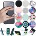 Stand Holder for Phone Pop Socket 12 Colors Universal Sliding Holder Stand, Mount Popsocket on the case of an IOS Android Smartphone