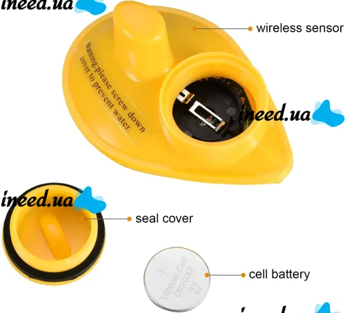 Портативный эхолот Lucky Fish Finder FFW1108-1 с цветным экраном до 100м для поиска рыбы Универсальный проводной рыболокатор для рыбалки Желтый