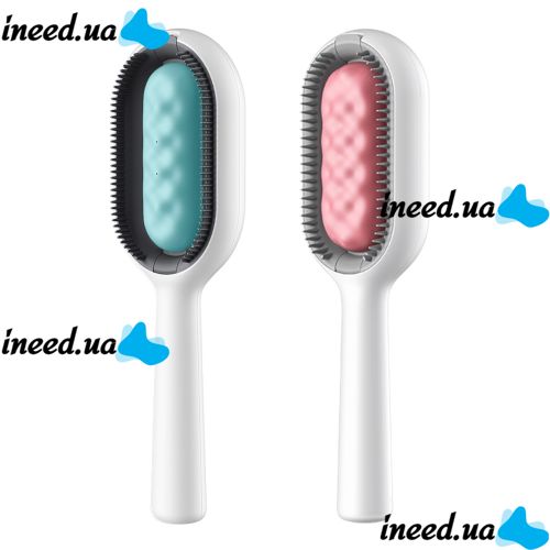Универсальная щетка Pet Cleaning Hair LY-364 для сухого и влажного вычесывания собак и котов, Расческа для груминга животных с отсеком для воды