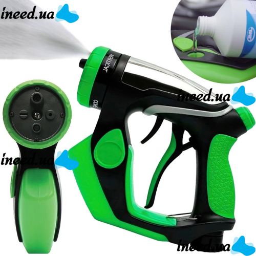 Universal Spray Gun Spray Water Gun 4in1, Nozzle spray gun on a hose with a compartment for foam and detergents, Water cannon for a car