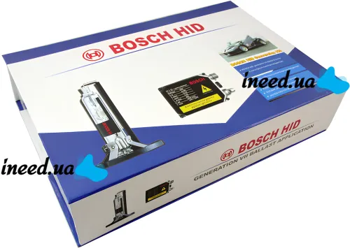 Комплект ксенона Bosch H3 HID 4300K 35W 12V с блоками розжига и лампами, набор ксеноновых ламп для фар в авто Теплый белый