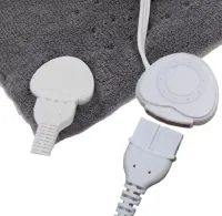 Успокаивающая массажная нагревательная грелка накидка Massaging Weighted Heating Pad для всего тела Тепловая флисовая электрогрелка плед с подогревом