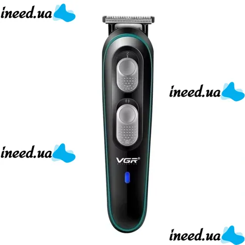 Беспроводная универсальная машинка VGR V-055 для стрижки и бороды 10W, Аккумуляторный окантовочный триммер для ухода за бородой и усами с насадками