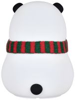 Детский настольный ночник Losso LJC-142 Panda силиконовый светодиодный RGB светильник, беспроводная LED лампа Панда 7 режимов на аккумуляторе USB