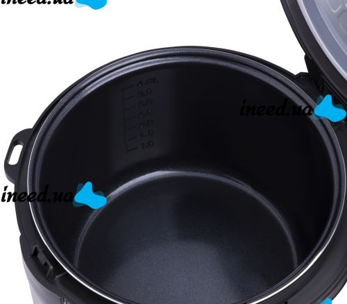Электрическая мультиварка скороварка Domotec MS-7726 на 5 л, 11 режимов приготовления 1500W Black, Мультиповар Домотек с подогревом и таймером Черная